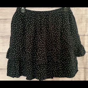 Abercrombie & Fitch Ruffle Tier Polkadot Skirt